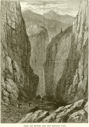 Fort Ali Musjid and the Khyber Pass (engraving)