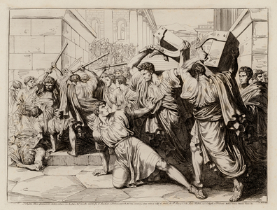 Death of Tiberius Gracchus, 133 BC (etching)