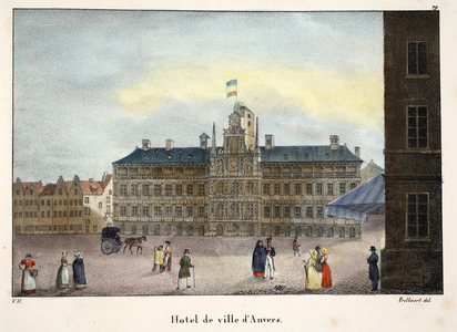 Hotel de ville d'Anvers, c.1895 (photochrom)