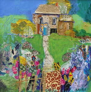 Garden Path, 2015 (acrylic/paper collage)