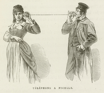 Telephone a Ficelle (engraving)