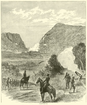 Buzzard's Roost Pass, May 1864 (engraving)