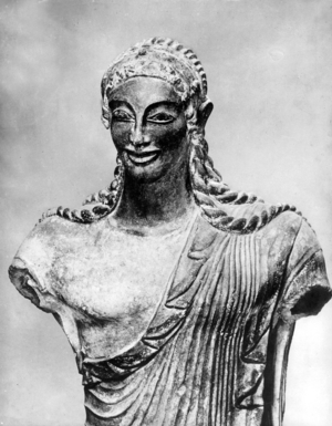 Statue of Apollo (b/w photo)