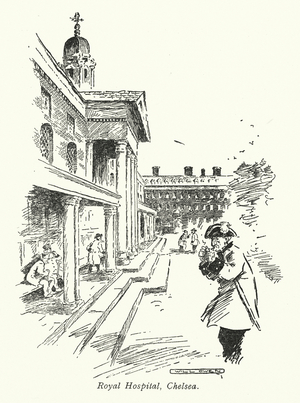 London: Royal Hospital, Chelsea (litho)