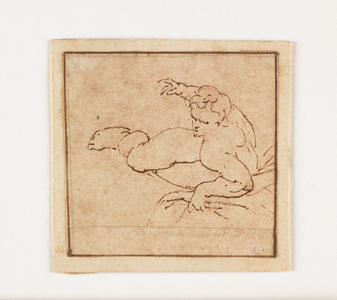 Study of a Reclining Male Figure (pen & brown ink) 