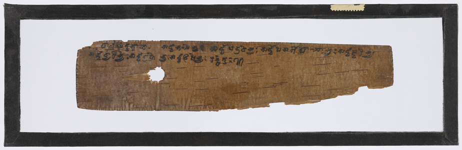 The Bower Manuscript, 5th-6th century (birch-bark manuscript)