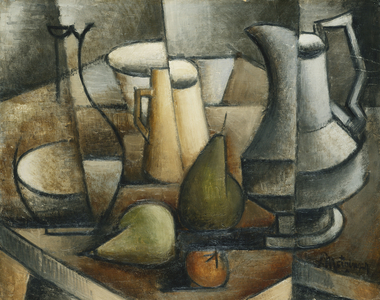 Still Life with Fruit; Nature Morte aux Fruits, (oil on board)