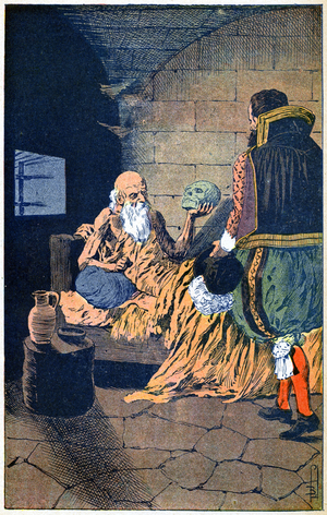 Death of Bernard Palissy in Bastille Prison, Paris, c.1900 (illustration)