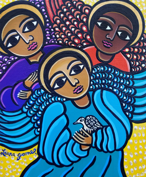 3 Angels, 2021 (acrylic)