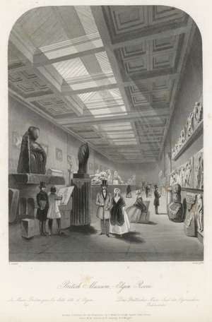 Elgin Room at the British Museum (engraving)