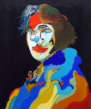 50 Major Writers In History : Oscar Wilde, 2015 (oil and acrylic on canvas)
