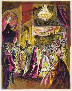 The Sultan's Ball at Constantinople (colour litho)
