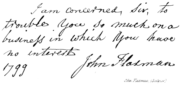 John Flaxman, (Sculptor) (engraving)