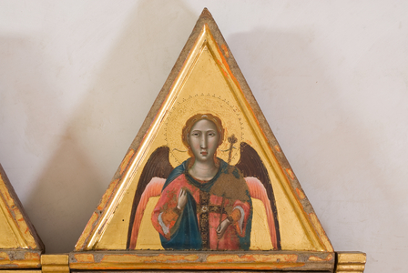 Angel, detail, c.1315-18 (tempera on board)