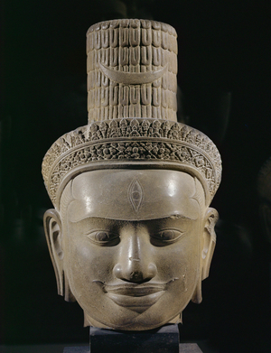 Head of Shiva, 9th century (sandstone)