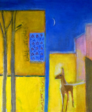 Deer in the City, 2011 (oil on canvas)
