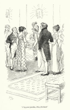 Illustration for Northanger Abbey by Jane Austen (litho)