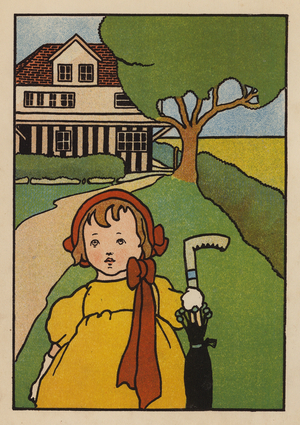 Illustration for Babes and Birds (colour litho)
