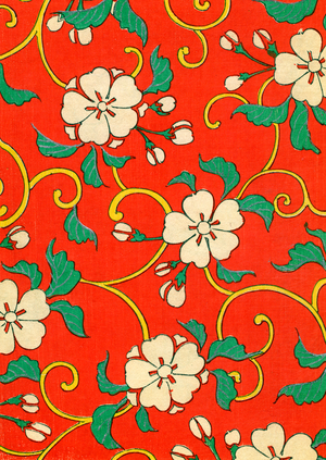 Woodblock Print of Apple Blossoms, 1882 (woodblock print)