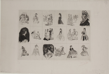 Les Cythères Parisiennes (Grande Plaude D’Ensemble) c.1864 (etching)