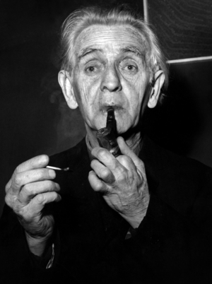 Louis Guilloux To The Direction Generale des Arts et Lettres After Winning The Grand Prix National Des Lettres On December 4, 1967 (b/w photo)
