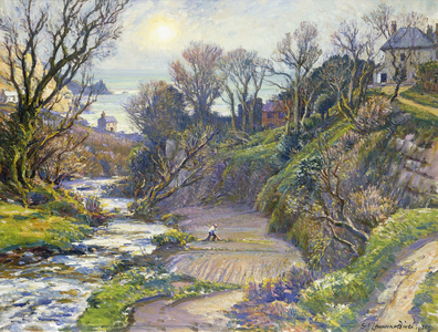 February Morning, Lamorna, 1951 (oil on canvas)