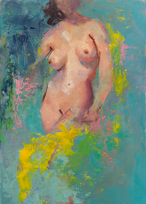 Eve In The Garden, 2023 (oil on panel)