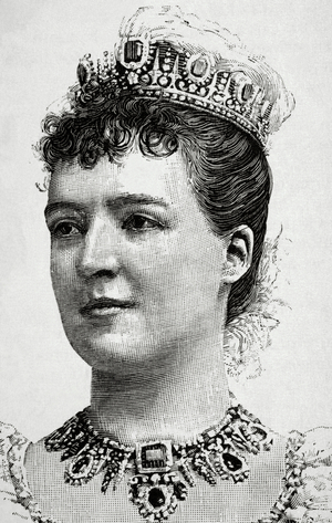 Amelie of Orleans (1865-1951). Portrait (engraving)
