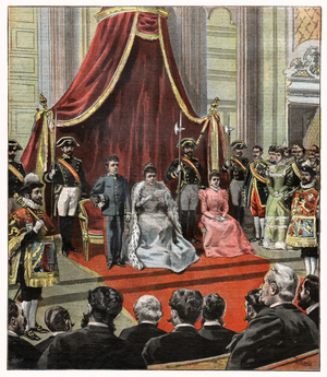 Maria Christina of Austria, 1898 (engraving)