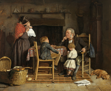 The Draughts Players, 1859 (oil on canvas)