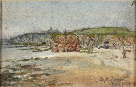 Marsden Bay 1877 (watercolour and pencil on paper)