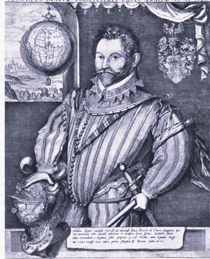 Sir Francis Drake, from British Adventure published by Collins, 1947 (litho)