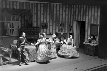 An opera performance in Karlsbad, Germany 1930s (b/w photo)