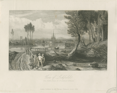 Lichfield - East View: steel engraving, nd [c 1835] (print)