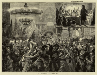 An Artists' Carnival Ball (engraving)