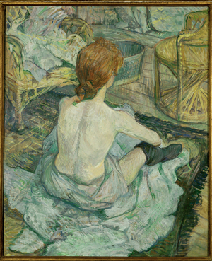 La Toilette, 1896 (essence on cardboard)
