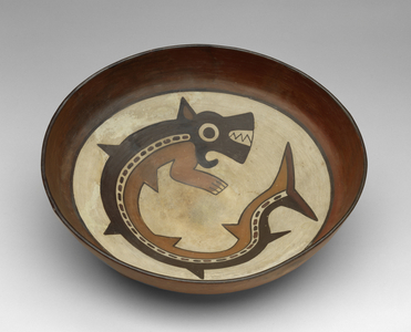 Bowl with a Killer Whale Deity, 100 BC-AD 700 (terracotta with slip)