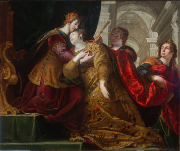 Esther and Ahasuerus, 1601 (oil on canvas)