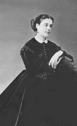 Portrait of Constance-Caroline Lefebvre (b/w photo)