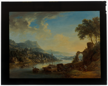 A Pair of Rhineland Landscapes, 18th century (oil on panel)