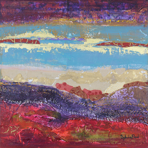 A Touch of Gold, 2019 (acrylic and collage)