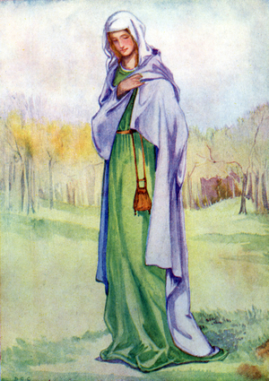 Woman 's costume in reign of Henry III