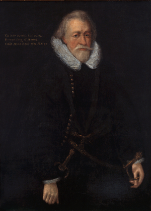 Sir William Dethick, Garter King of Arms, 1600-12 (Oil on canvas)
