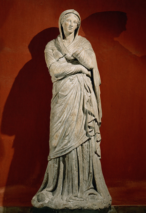Baebia. Statue of the well-known Pudicita type, from Magnesia on the Meander