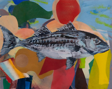 Striper, 2018 (oil on panel)