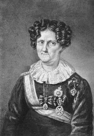 Donna Carlota Joaquina of Bourbon (1775-1830) princess of Spain, 19th century (engraving)