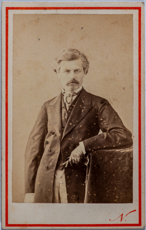 Man dressed elegantly with gloves, Paris, France, 1880-1900 (photo)