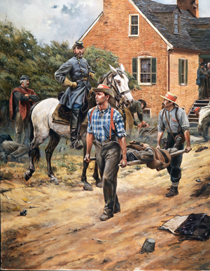 Confederate States Medical Service, 1989 (oil on board)