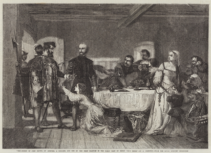 The Arrest of John Brown, of Ashford, a Lollard, and One of the First Martyrs in the Early Part of Henry VIII's Reign (engraving)