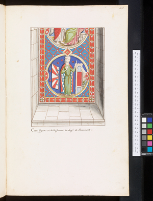 Monuments and epitaphs in the churches of Normandy Champagne and Bourgogne, c.1700 (drawing)